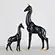 Home Mascot Giraffe Statue Decor